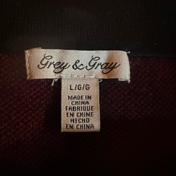 GRAY and GREY Black and Burgundy Maroon Plaid Skirt – L - Picture 5 of 6